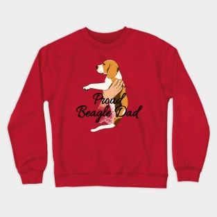 Proud Beagle Dad Crewneck Sweatshirt